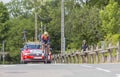 The Cyclist Sonny Colbrelli - Criterium du Dauphine 2017 Royalty Free Stock Photo